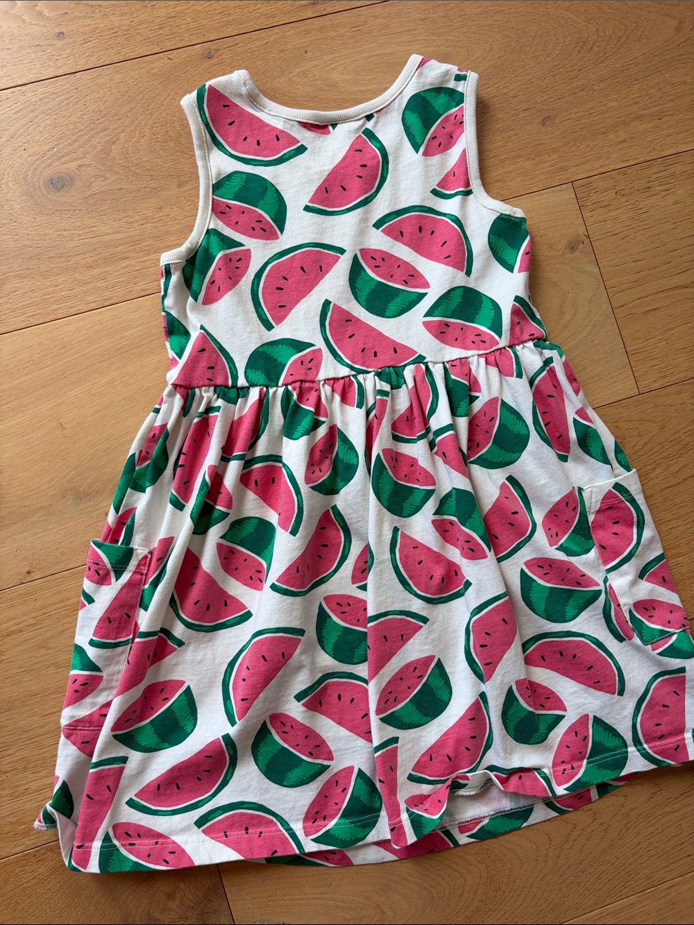 Hanna Andersson Pink & Green Watermelon Cotton Sundress